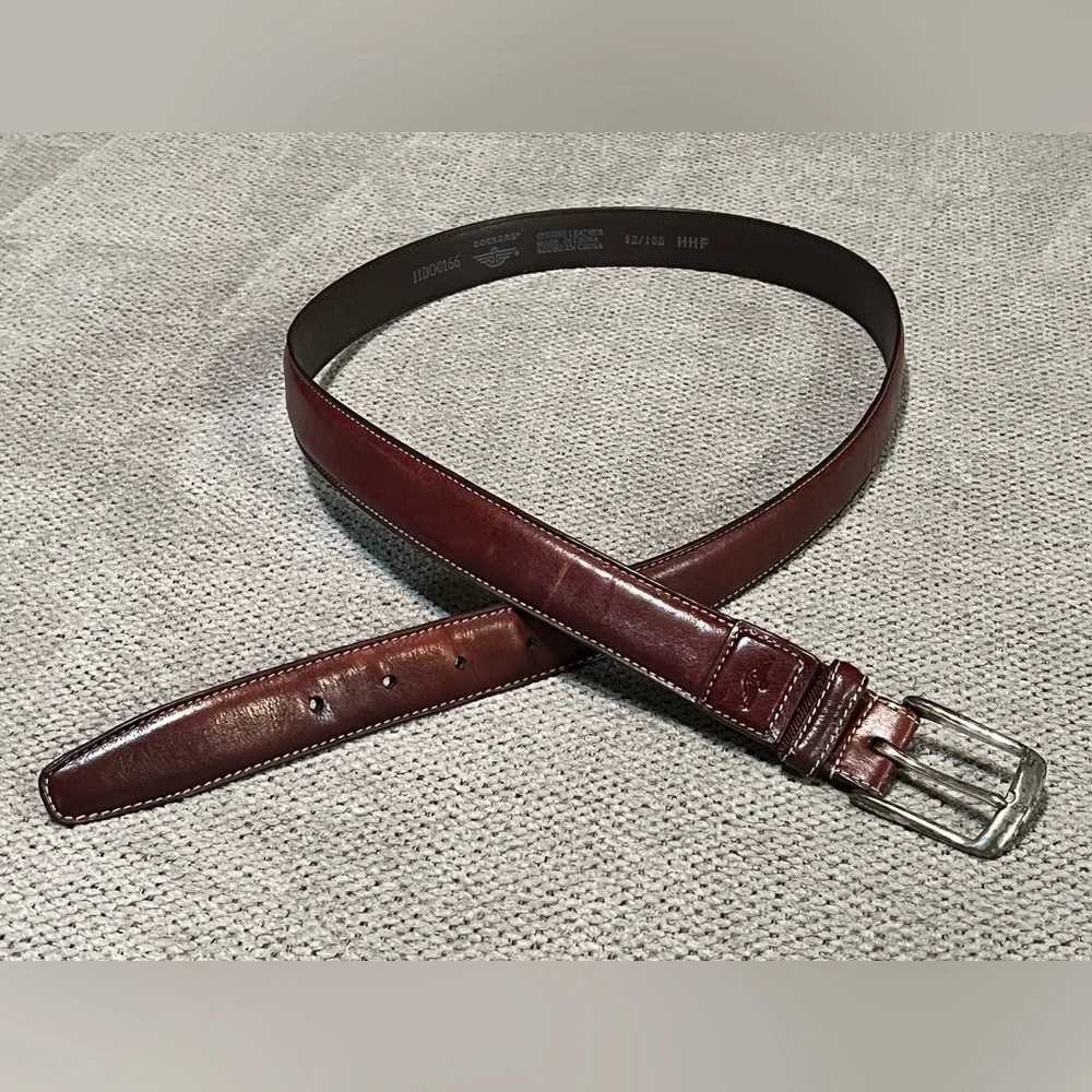 Men’s Dockers Brown‎ Leather Belt 42